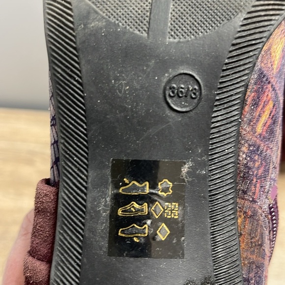 Romenni 80s Vibe Elegant Knee-High Kitten Heel Pointed Toe Boots Suede Snake 36 - Picture 9 of 15